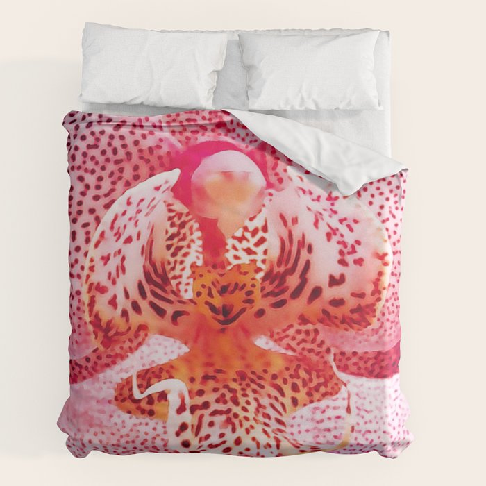 Close up Orchid 37 Duvet Cover