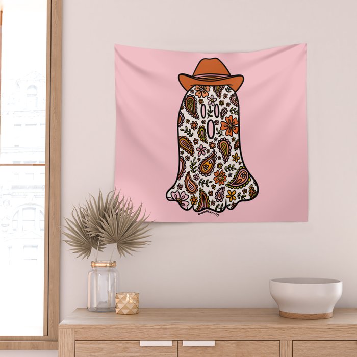 Cowboy Ghost Wall Tapestry Gallery Image 2