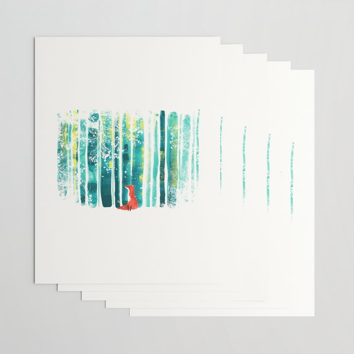 Fox in quiet forest Wrapping Paper Gallery Image 3