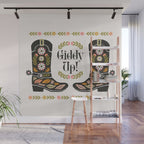 Giddy Up - Cowgirl Boot Wall Mural Gallery Image 1