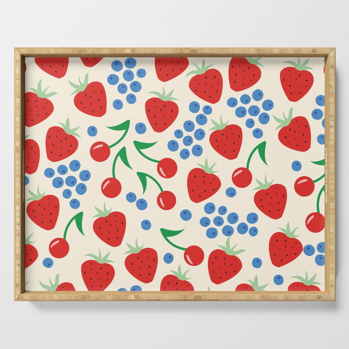 Wild berries  Serving Tray Gallery Image 1