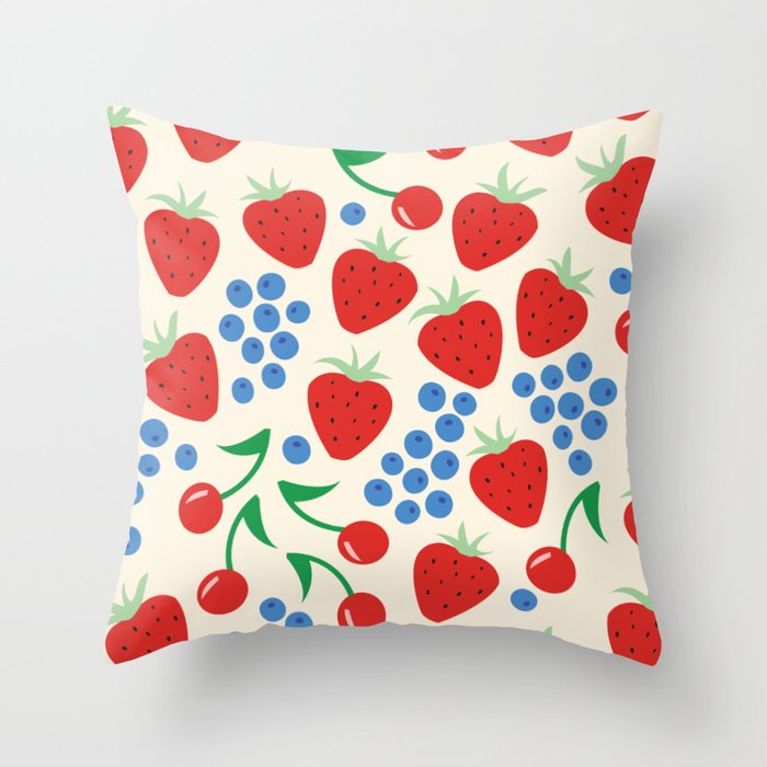 Wild berries  Throw Pillow Gallery Image 6