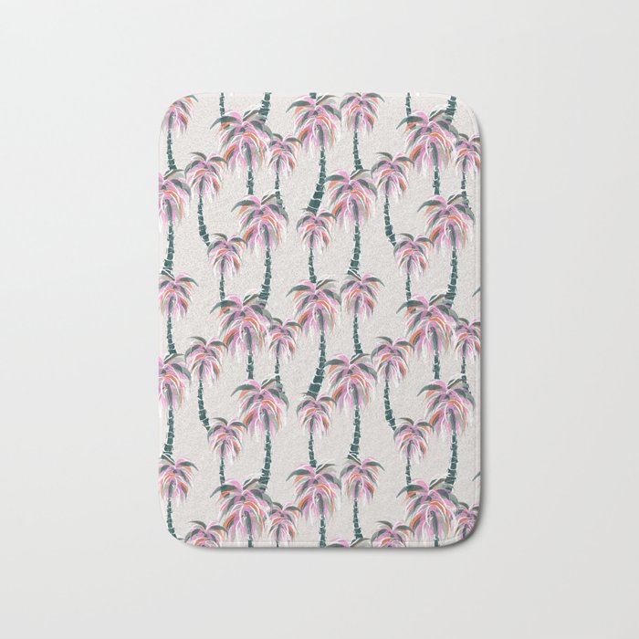 Boho Retro Palms Bath Mat Gallery Image 1