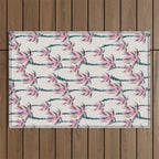 Boho Retro Palms Outdoor Rug Gallery Image 1
