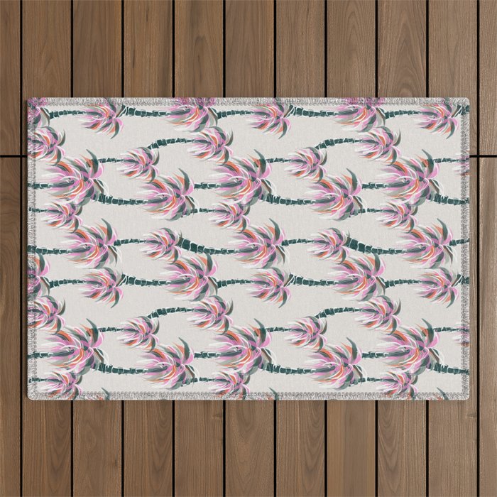 Boho Retro Palms Outdoor Rug Gallery Image 1