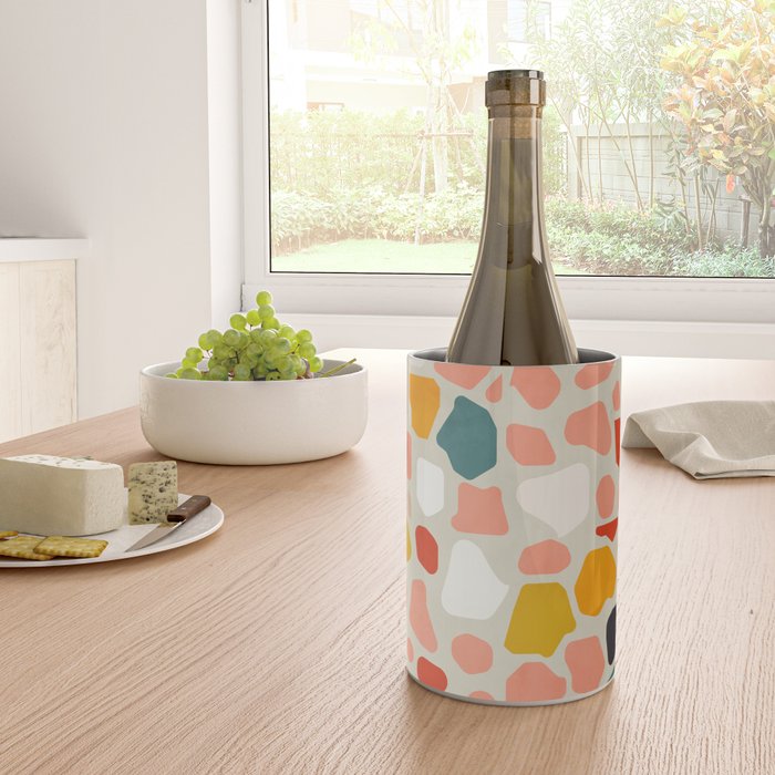 terrazzo mosaic shapes modern Wine Chiller Gallery Image 4