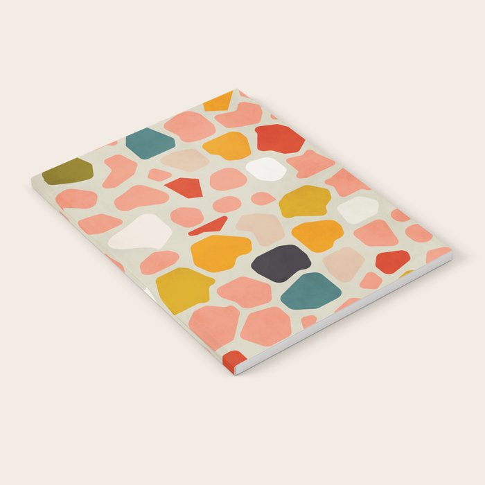 terrazzo mosaic shapes modern Notebook Gallery Image 2