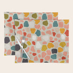 terrazzo mosaic shapes modern Placemat Gallery Image 1