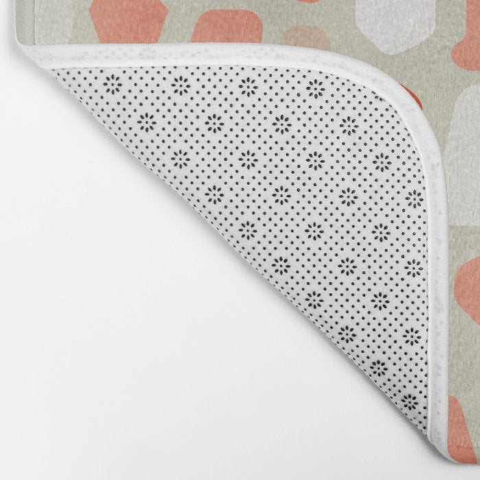 terrazzo mosaic shapes modern Bath Mat Gallery Image 2