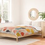 terrazzo mosaic shapes modern Duvet Cover Gallery Image 2