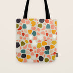 terrazzo mosaic shapes modern Tote Bag Gallery Image 1