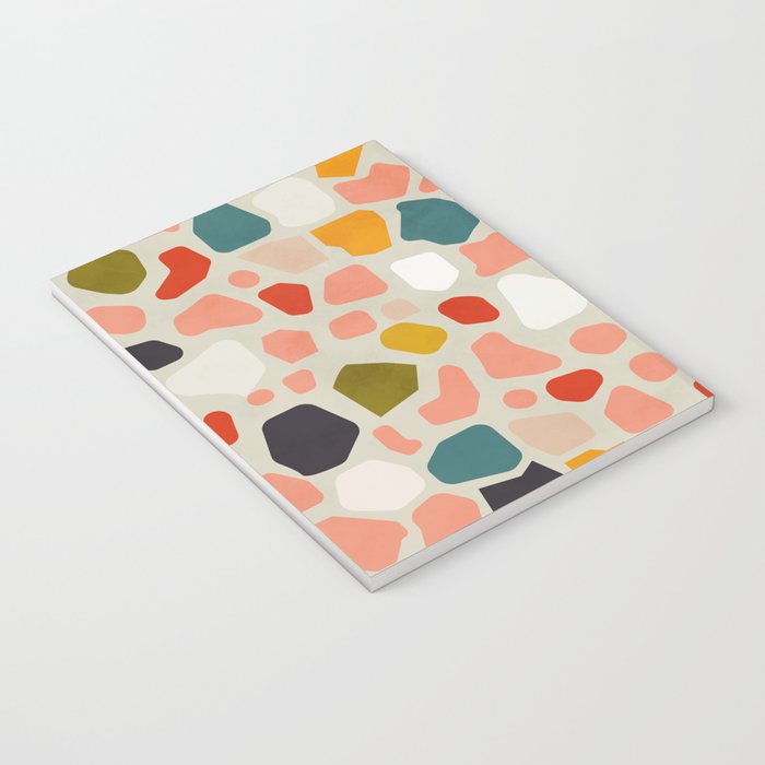 terrazzo mosaic shapes modern Notebook Gallery Image 3
