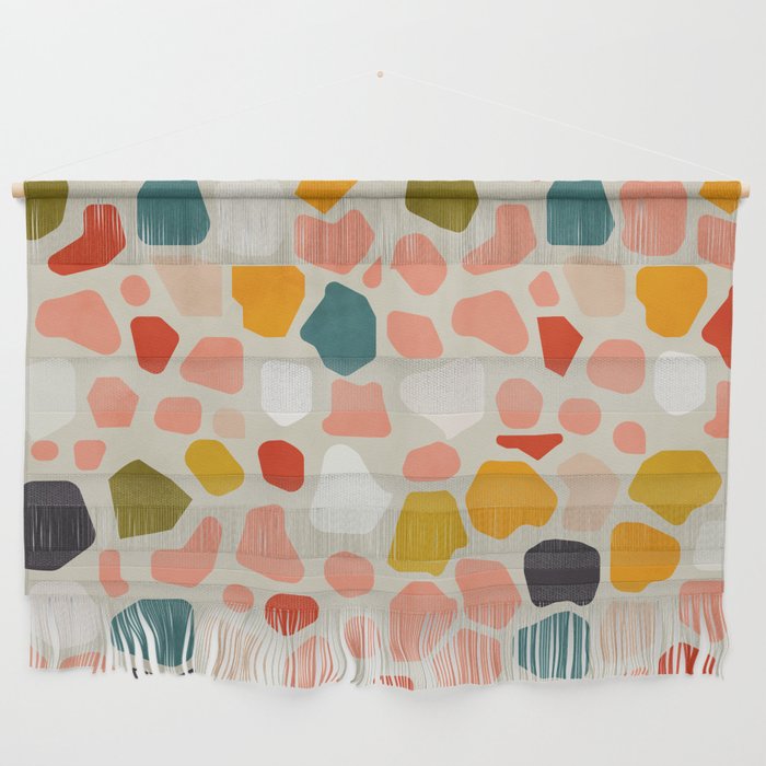 terrazzo mosaic shapes modern Wall Hanging Gallery Image 1