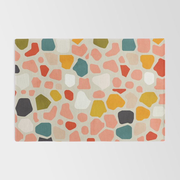 terrazzo mosaic shapes modern Rug Gallery Image 2