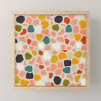 terrazzo mosaic shapes modern Mini Art Print Gallery Image 1