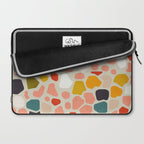 terrazzo mosaic shapes modern Laptop Sleeve Gallery Image 2