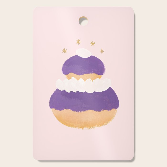 Blueberry Religieuse French Cake Cutting Board Gallery Image 1