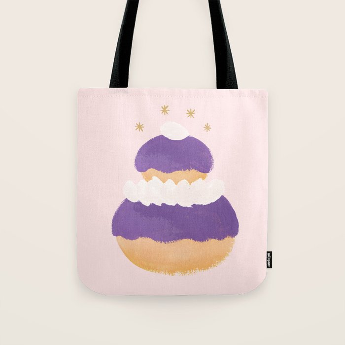 Blueberry Religieuse French Cake Tote Bag Gallery Image 1