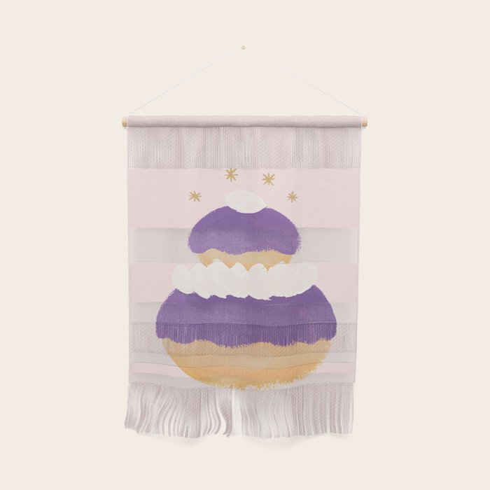 Blueberry Religieuse French Cake Wall Hanging Gallery Image 1