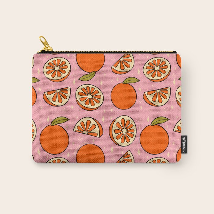Orange Print Carry All Pouch Gallery Image 1