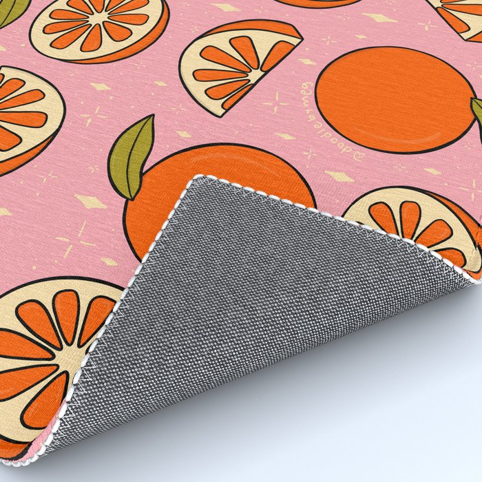Orange Print Rug Gallery Image 4