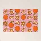 Orange Print Welcome Mat Gallery Image 1