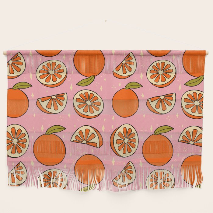 Orange Print Wall Hanging Gallery Image 1