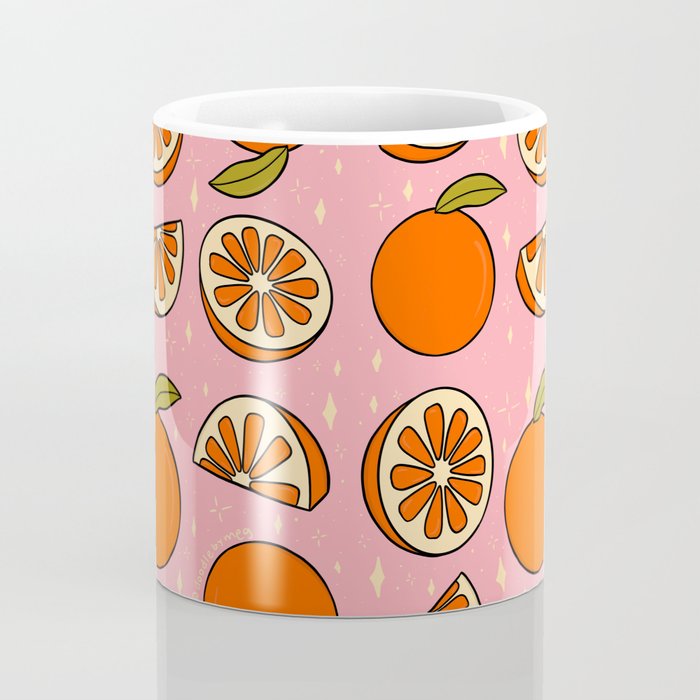 Orange Print Coffee Mug Gallery Image 4