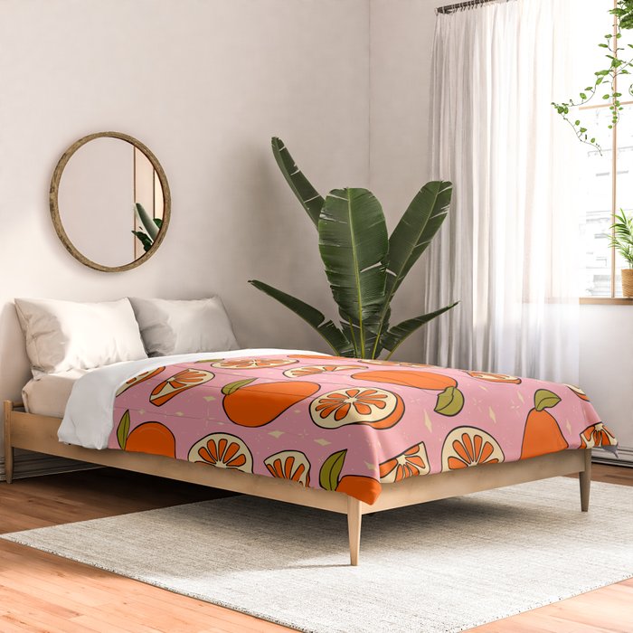 Orange Print Comforter Gallery Image 2