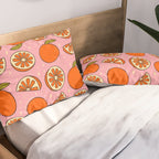 Orange Print Pillow Sham Gallery Image 2