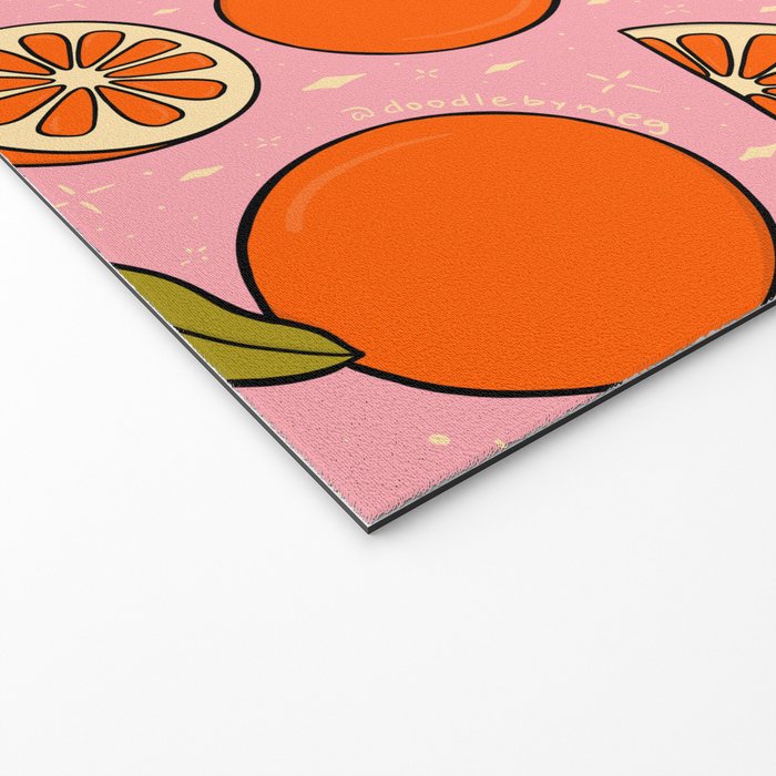 Orange Print Welcome Mat Gallery Image 2