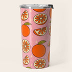 Orange Print Travel Mug Gallery Image 2