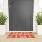 Orange Print Welcome Mat Gallery Image 3