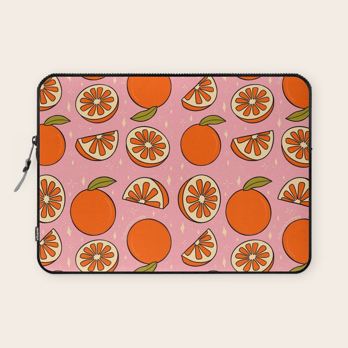 Orange Print Laptop Sleeve Gallery Image 1