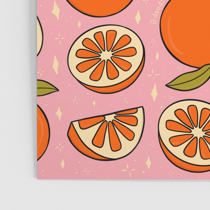 Orange Print Poster Gallery Image 3