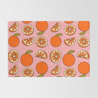 Orange Print Rug Gallery Image 2