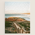 Walkway into the Algarve | Portugal beach travel photography | Praia Bordeira Jigsaw Puzzle Gallery Image 1