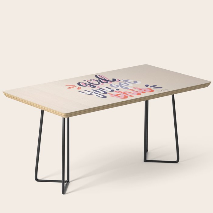 Girl You Got This - Navy & Red Palette Coffee Table Gallery Image 1