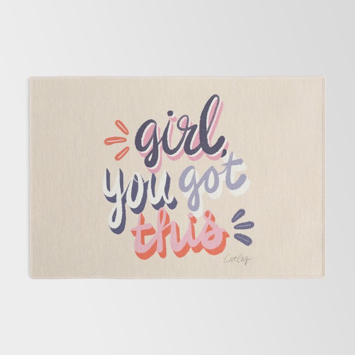 Girl You Got This - Navy & Red Palette Rug Gallery Image 2