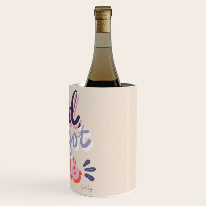 Girl You Got This - Navy & Red Palette Wine Chiller Gallery Image 3