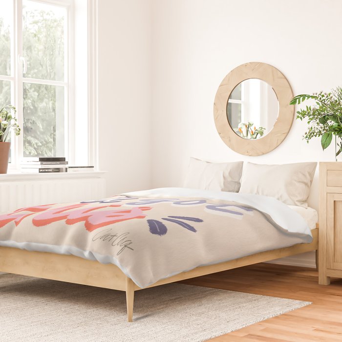 Girl You Got This - Navy & Red Palette Duvet Cover Gallery Image 2