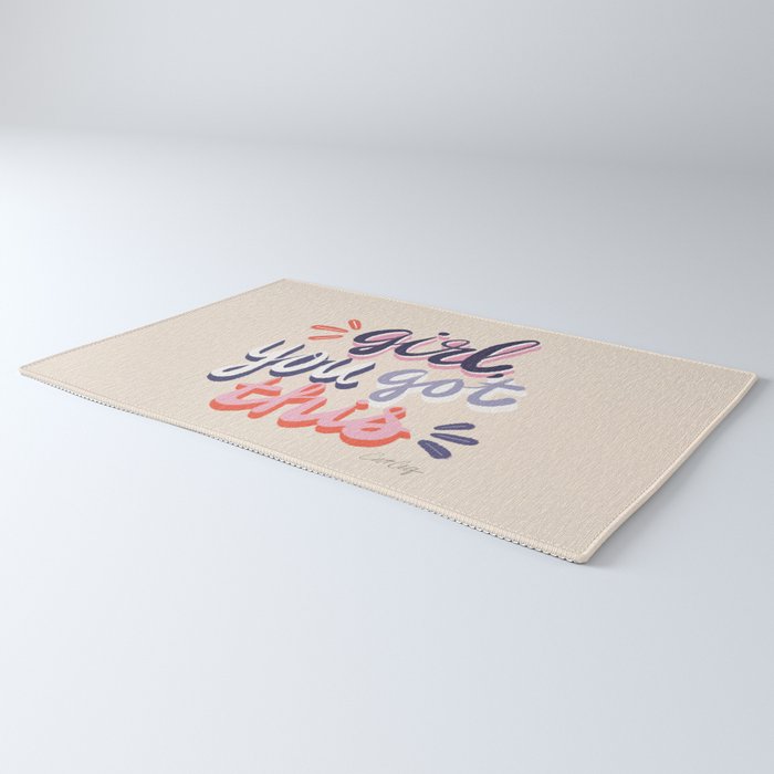 Girl You Got This - Navy & Red Palette Rug Gallery Image 3
