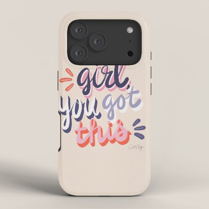 Girl You Got This - Navy & Red Palette iPhone Case Gallery Image 3