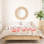 Girl You Got This - Navy & Red Palette Duvet Cover Gallery Image 3