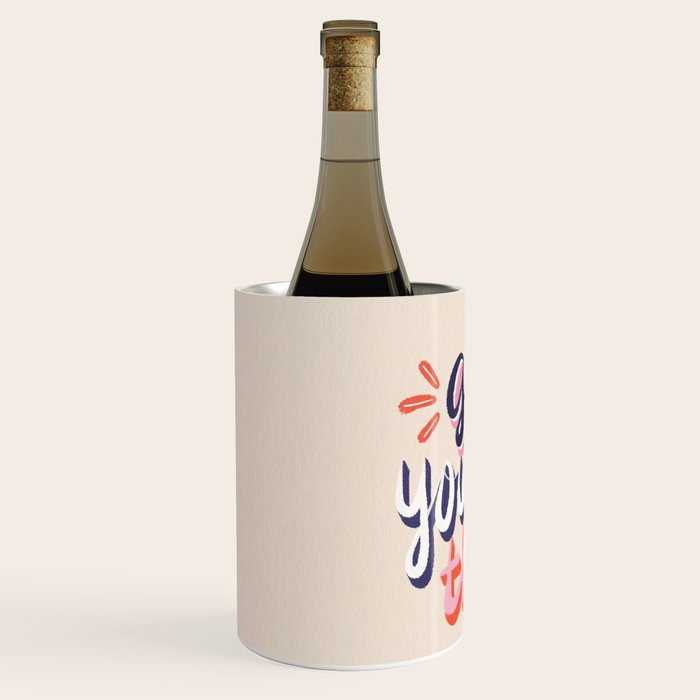 Girl You Got This - Navy & Red Palette Wine Chiller Gallery Image 2
