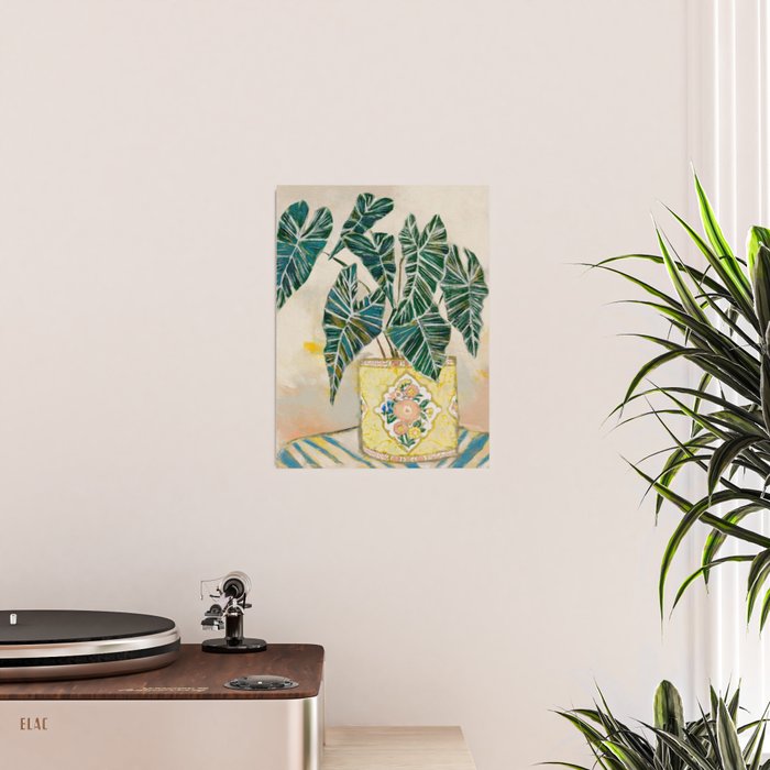 Modern Plant with Yellow Vase  Poster Gallery Image 2