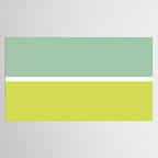 Color Block V Mint Lime Green Tablecloth Gallery Image 2