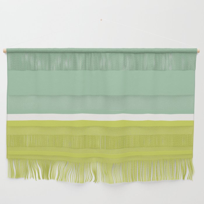 Color Block V Mint Lime Green Wall Hanging Gallery Image 1