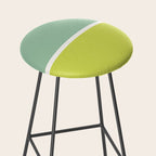 Color Block V Mint Lime Green Stool Gallery Image 2