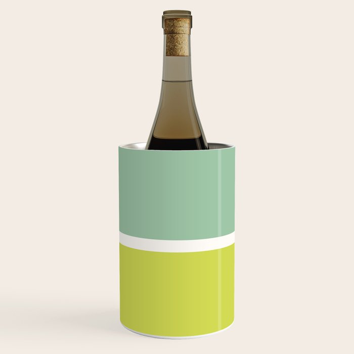 Color Block V Mint Lime Green Wine Chiller Gallery Image 3